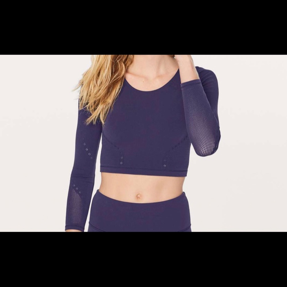 Lululemon Long sleeve Reveal Crop